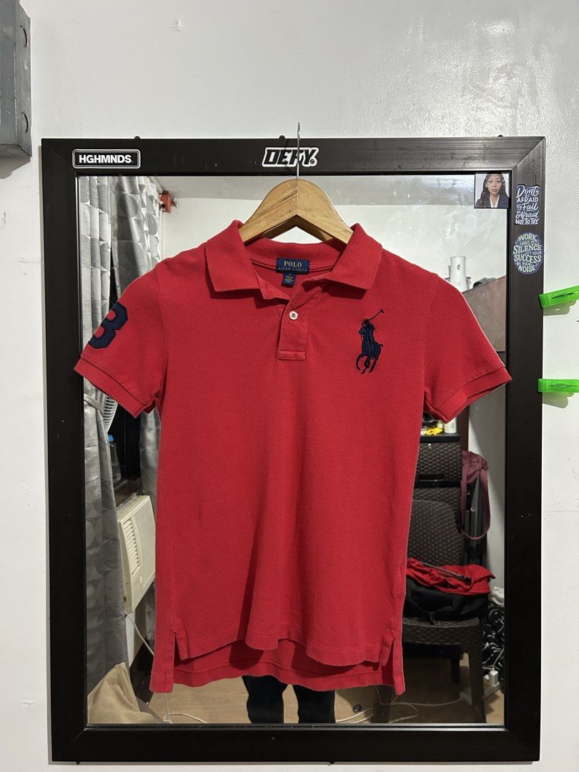 Polo Ralph Lauren Big Pony (Size 7) (Category: Shirts) located in Pateros City. Submitted by _ramonparian (Listing ID 1470111373, Image 1). Description: Size 7 On Tag Width: 14.5 Length: 20 | Back: 21.5 Color Rate: 9.5/10.