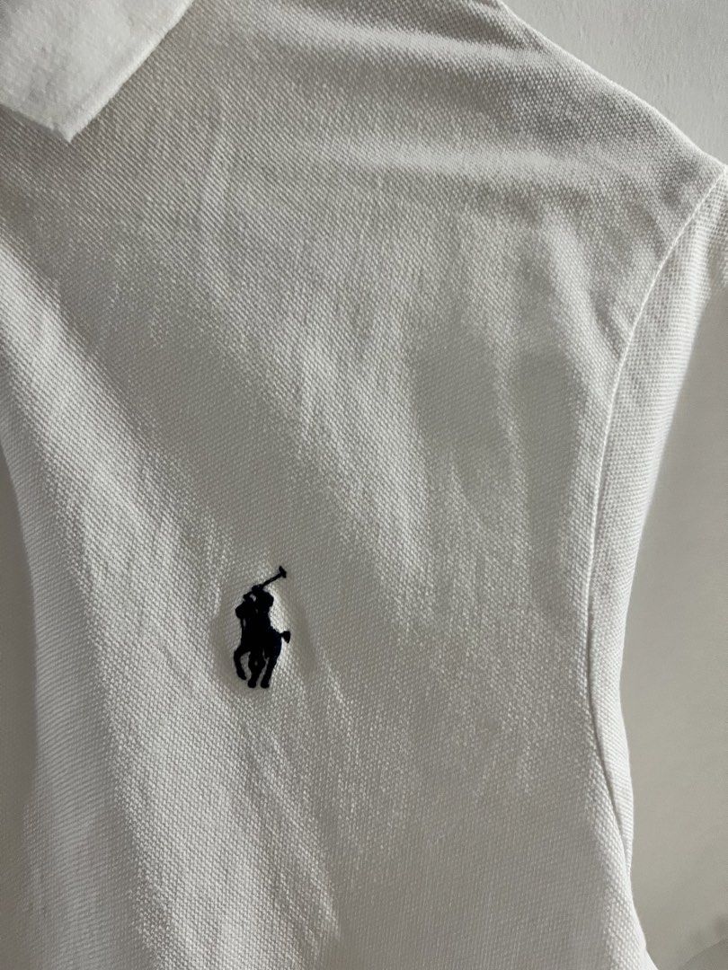 Polo Ralph Lauren white small pony (Category: Formal Shirts) located in Muntinlupa City. Submitted by thriftdripbyjm (Listing ID 1469949498, Image 3). Description: Color rate:10/10 Dimes:17x26 (M on tag) Sleeve:8 Issue:none Price: 1200+sf .