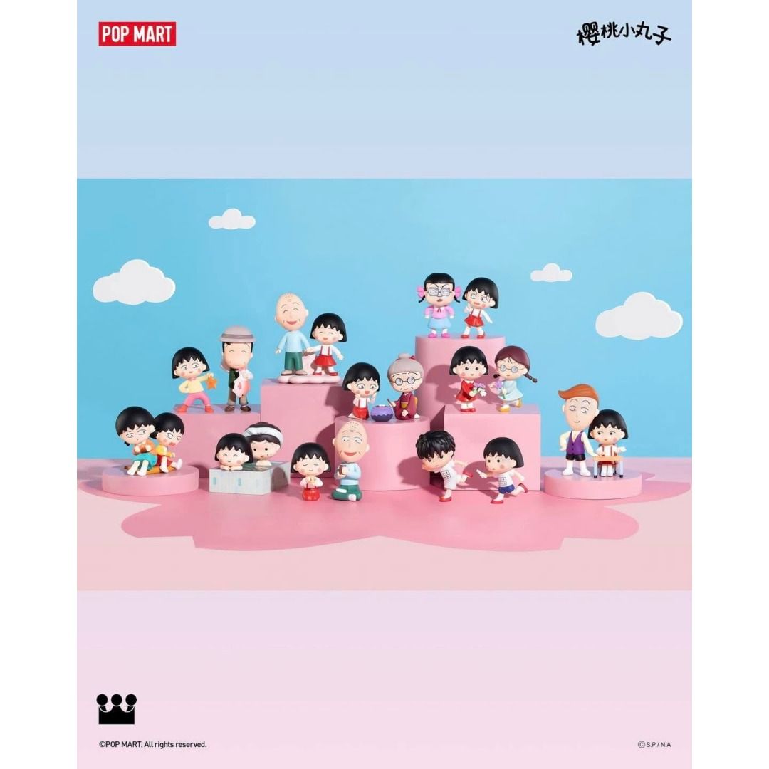 [Pop Mart] Chibi Maruko-chan's The Time With You Series (Category: Designer & Blind Box Toys) located in Valenzuela. Submitted by littlechopletsph (Listing ID 1470089201, Image 2). Description: P850 EACH / P800 EACH IF BUYING 3 OR MORE Pick Flowers Angling Relay Sugar Cookies Heart to Heart Grab Turf Take a Shower Strife Tea Time - Opened box, sealed foil MOP: Gcash/BPI MOD: J&T/SDD.
