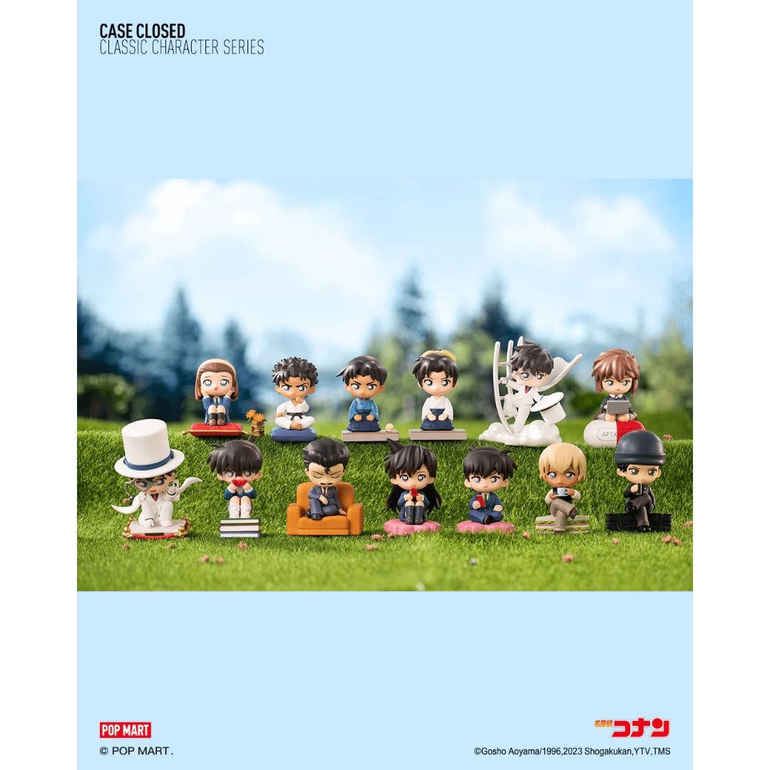 [Pop Mart] Detective Conan Classic Character Series (Category: Designer & Blind Box Toys) located in Valenzuela. Submitted by littlechopletsph (Listing ID 1470066752, Image 2). Description: P800 EACH / P750 EACH IF BUYING 3 OR MORE Amuro Toru Kyogoku Makoto Hattori Heiji Mori Ran Edogawa Conan Haibara Ai Toyama Kazuha Akai Shuichi Kid the Phantom Thief Suzuki Sonoko Mori Kogoro Kudo Shinichi - Opened box, sealed foil MOP: Gcash/BPI MOD: J&T/SDD.