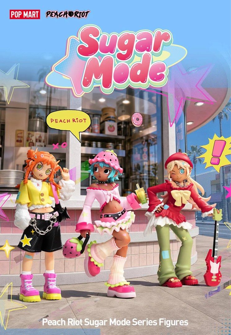 Toy Rioters POP MART Peach Riot Sugar Mode Series Figures Blind Box, Toys ...