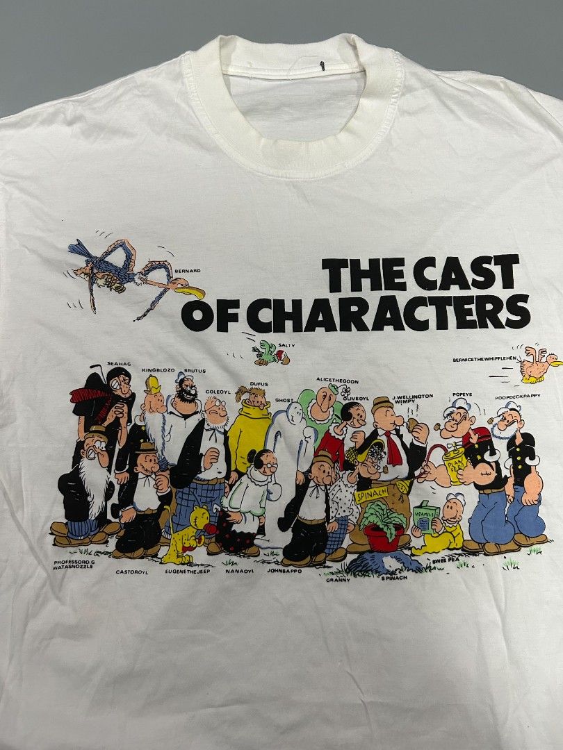 Popeye vibtage tshirt (Category: Activewear) located in Santa Rosa. Submitted by _ba_mo_si_ (Listing ID 1470139277, Image 2). Description: Missing necktag Fits large 21.5 width 30.5 length Plus sf Dm.
