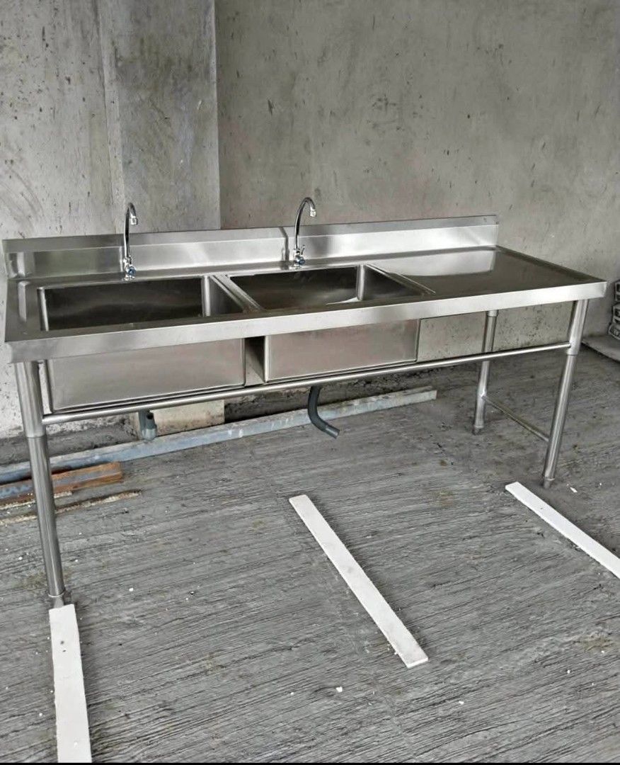 PORTABLE STAINLESS SINK FOR SALE (Category: Bathroom & Kitchen Fixtures) located in Manila. Submitted by davearonda40644 (Listing ID 1470134467, Image 2). Description: PORTABLE STAINLESS SINK FOR SALE DETACHABLE STAND 304 STAINLESS STEEL MADE 1.0MM THICKNESS BRAND NEW IN STOCK 2AVAILABLE SIZE 50X50X80CM 60X60X80CM 100x50x80cm 120x60x80cm 175x60x80cm FIX SIZE AND DESIGN READY MADE.