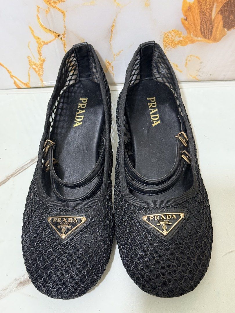 Prada Ballerina Flats Mesh (Category: Flats & Sandals) located in Quezon City. Submitted by in_vogue (Listing ID 1470065132, Image 1). Description: 26cm.