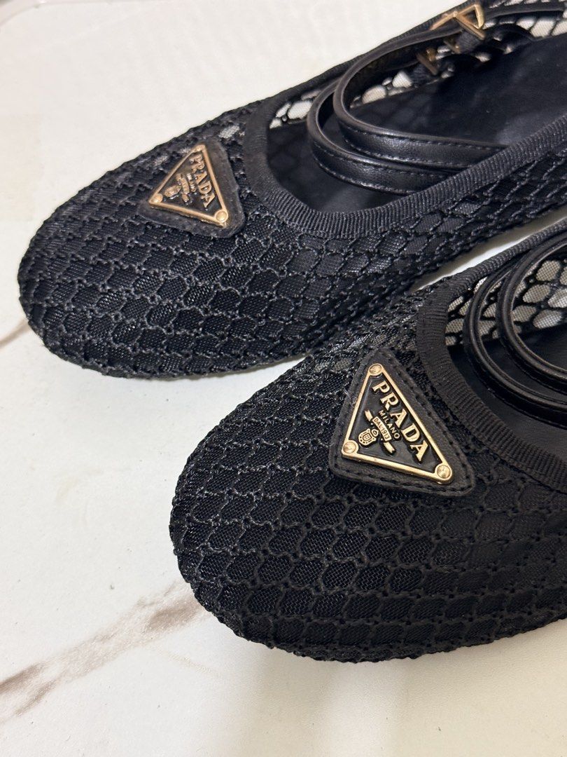 Prada Ballerina Flats Mesh (Category: Flats & Sandals) located in Quezon City. Submitted by in_vogue (Listing ID 1470065132, Image 3). Description: 26cm.