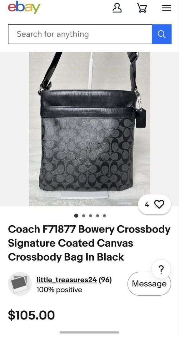 Preloved original Coach Sling (Category: Luxury Bags & Wallets) located in Manila. Submitted by nylan1227 (Listing ID 1469975160, Image 1). Description: Lalamove or LBC.