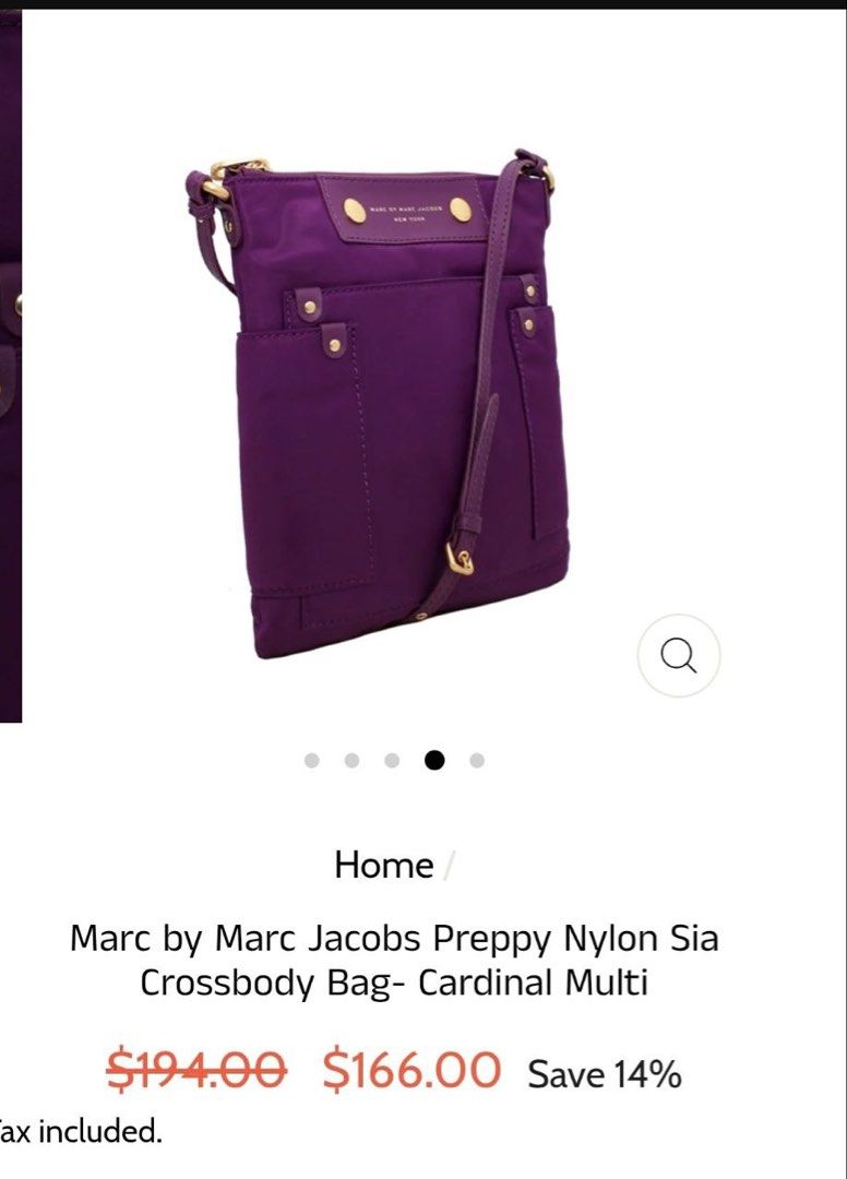 Preloved original Marc Jacobs sling bag (Category: Luxury Bags & Wallets) located in Manila. Submitted by nylan1227 (Listing ID 1469975594, Image 1). Description: Lalamove pr LBC.