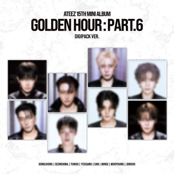 (PRE-ORDER) ATEEZ - 15TH MINI ALBUM [GOLDEN HOUR : Part.6] (Digipack ...
