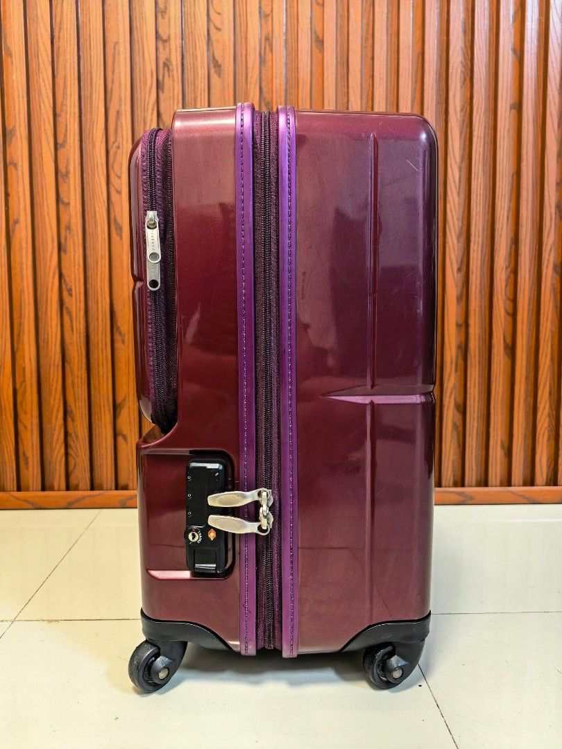 PROTECA Max Pass (Category: Luggage) located in Manila. Submitted by jzjapansurplus (Listing ID 1469954402, Image 3). Description: Brand: Proteca Max Pass ✅ 💯 Legit Brand ✅ Small Handcarry luggage ✅ H19" x L14.75" x D9.75" ✅ With Front Pocket ✅ Heavy Duty Guaranteed ✅ 360°Wheels All smooth ✅ TSA002 Lock with Passcode.