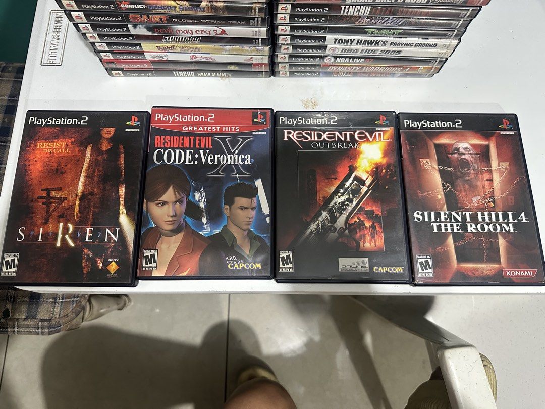 PS2 Games Bundle Resident Evil Silent Hill Siren (Category: PlayStation) located in Manila. Submitted by jkmendoza_ (Listing ID 1470068374, Image 2). Description: FS PS2 GAMES ASPACK OR PER PIECE ALL WORKING AND NSTC U/C ORIGINAL ALL PRICE ARE BASED ON PRICE CHARTING ESTIMATED PRICE IF ASPACK ₱35,500 NEGOTIABLE DROP YOUR OFFER!! .