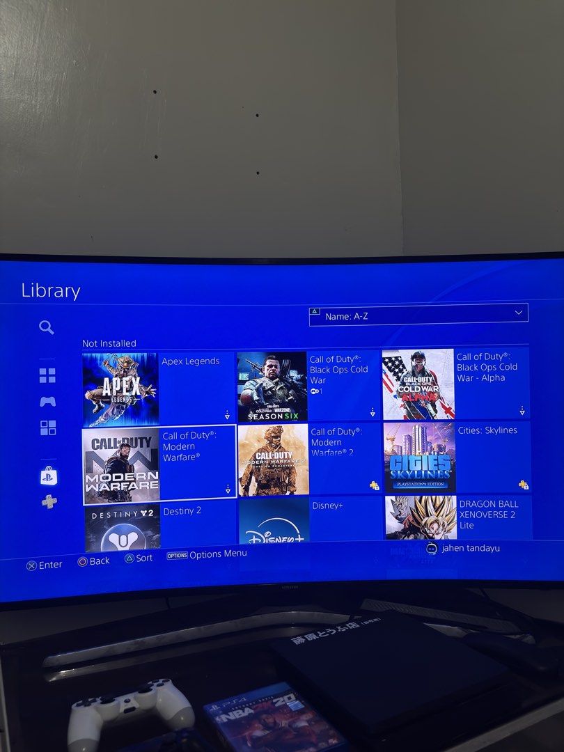 PS4 SLIM 500GB with Digital Games (Category: PlayStation) located in Manila. Submitted by pauloreynoso (Listing ID 1470128851, Image 2). Description: For Only 7.5k (FIXED na sobrang sulit na nyan dahil may digital games na) Quick Description: System Software - 14.00 500GB Storage Fully Working No repair history alagang alaga yung unit Waranty seal is still intact Hindi maingay ang fan Still in good description And NO ISSUES Inclusions: With 2 OEM