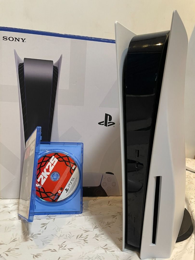 PS5 Phat Disc Version with Box and Game, Video Gaming, Video Game ...
