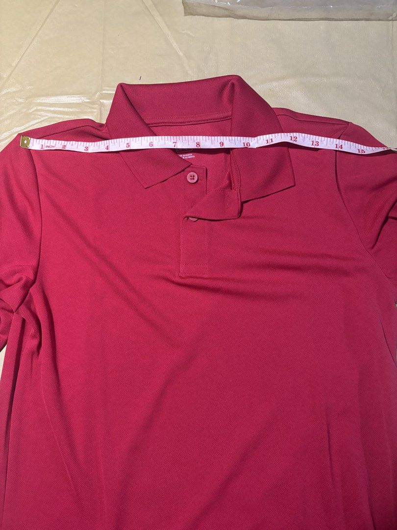 Quick dry shirt (Category: Babies & Kids Fashion) located in Quezon City. Submitted by irresistiblebam (Listing ID 1470094312, Image 2). Description: • Material: 100% polyester mesh pique designed for breathability and active wear. • Moisture Control: Built-in moisture-wicking and quick-dry technology to keep kids cool. • Design: Flat rib-knit collar, a button placket, short sleeves, and side-hem vents. Color: Red Original price: $23.