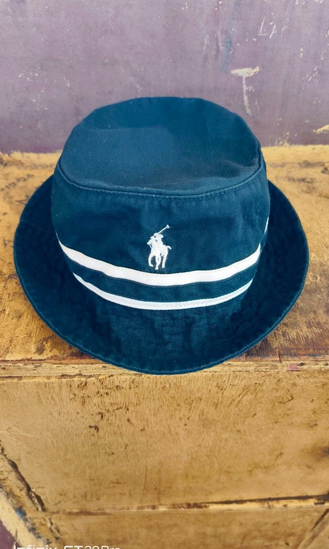 Ralph lauren bucket hat (Category: Luxury Apparel) located in Manila. Submitted by mackussil (Listing ID 1469980816, Image 2). Description: as new condition no issue scannable qr.
