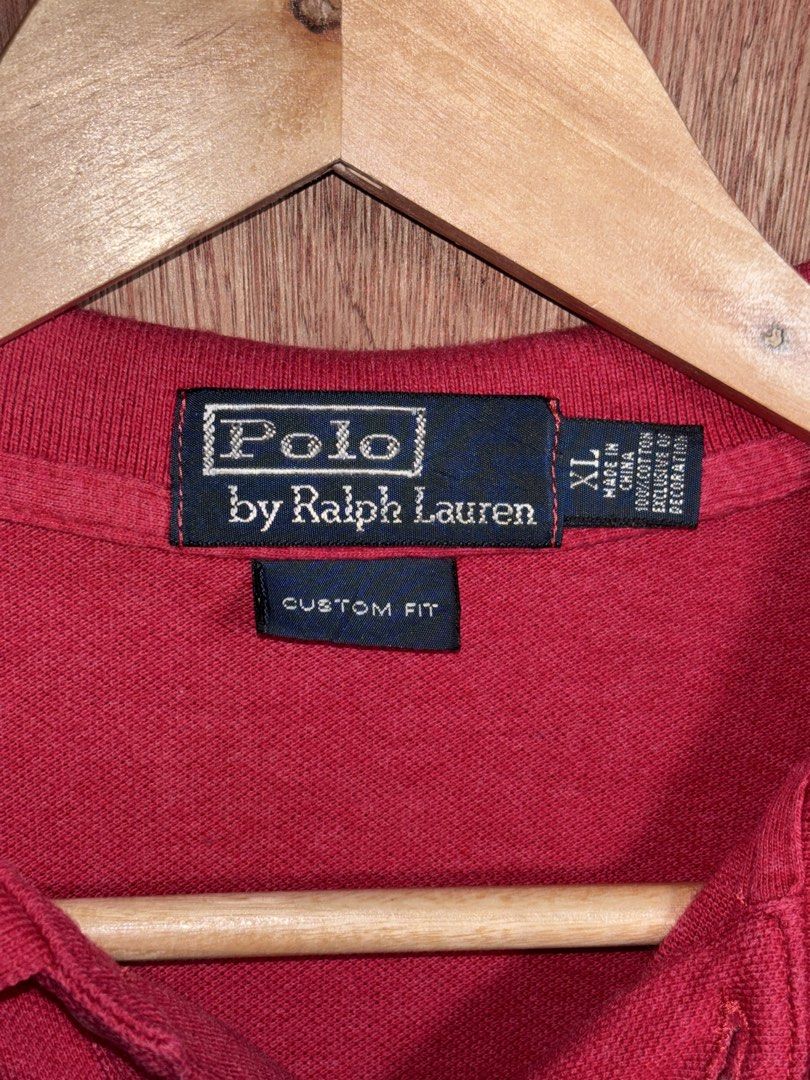Ralph Lauren Red Polo Shirt (Category: Tshirts & Polo Shirts ) located in Cabuyao City. Submitted by giothr1ft (Listing ID 1470051346, Image 3). Description: -Width: 22 -Length: 27 -Condition: 10/10 📌Buyers will shoulder the shipping fee.