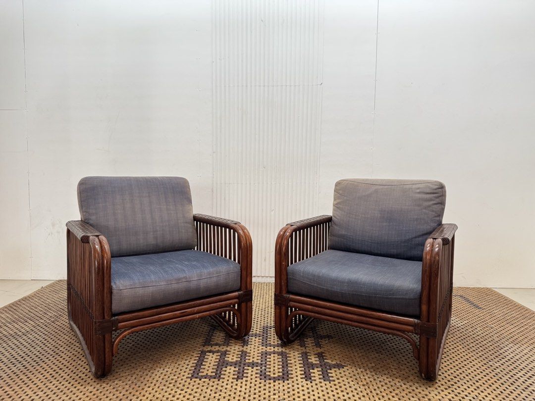 Rattan Accent chair (Category: Chairs) located in Quezon City. Submitted by matetdevis13 (Listing ID 1470119340, Image 3). Description: Rattan 2-Piece Accent Chair with Cushion Price: 7,500 L27.5 x W29 x H30/15 In good condition Code MJS25-R31.