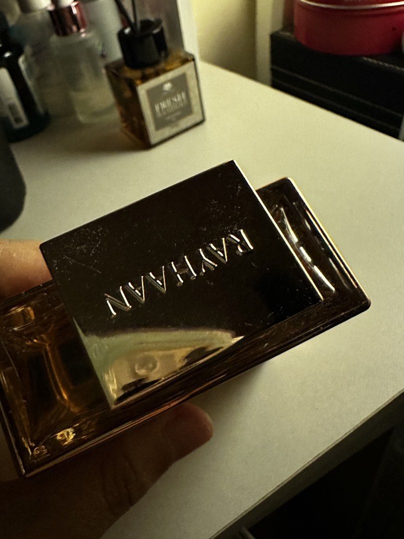 Rayhaan Divine (Category: Fragrance & Deodorants) located in Manila. Submitted by linz.alcantara (Listing ID 1470123904, Image 2). Description: - Authentic Rayhaan fragrance - Bought from Dubai Baliuag Shop - About 90-95% juice level, with box - Barely used.