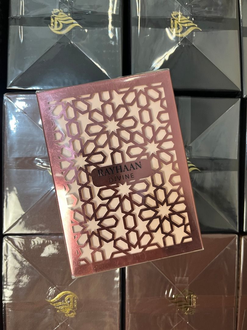 Rayhaan Divine Perfume (Category: Fragrance & Deodorants) located in Caloocan City. Submitted by tsong30 (Listing ID 1470124030, Image 1). Description: Authentic/Original/Legit Also Available: Khamrah Lattafa - 1,800 Qahwa Lattafa - 1,700 Marwa Arabiyat Prestige - 2,600 Nitro Red Dumont - 2,200 Hawas Ice Rasasi - 1850 Club de Nuit Untold Armaf - 2,400 Club de Nuit Blue Iconic Armaf - 2,500 Liquin Brun 1700 Rayhaan Lion 1400 Vulcan Sable 1400 Rayh