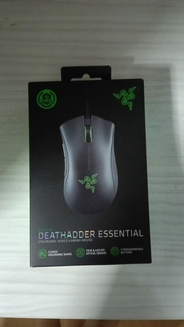 Razer DeathAdder Essential Gaming Mouse, Computers & Tech, Parts ...