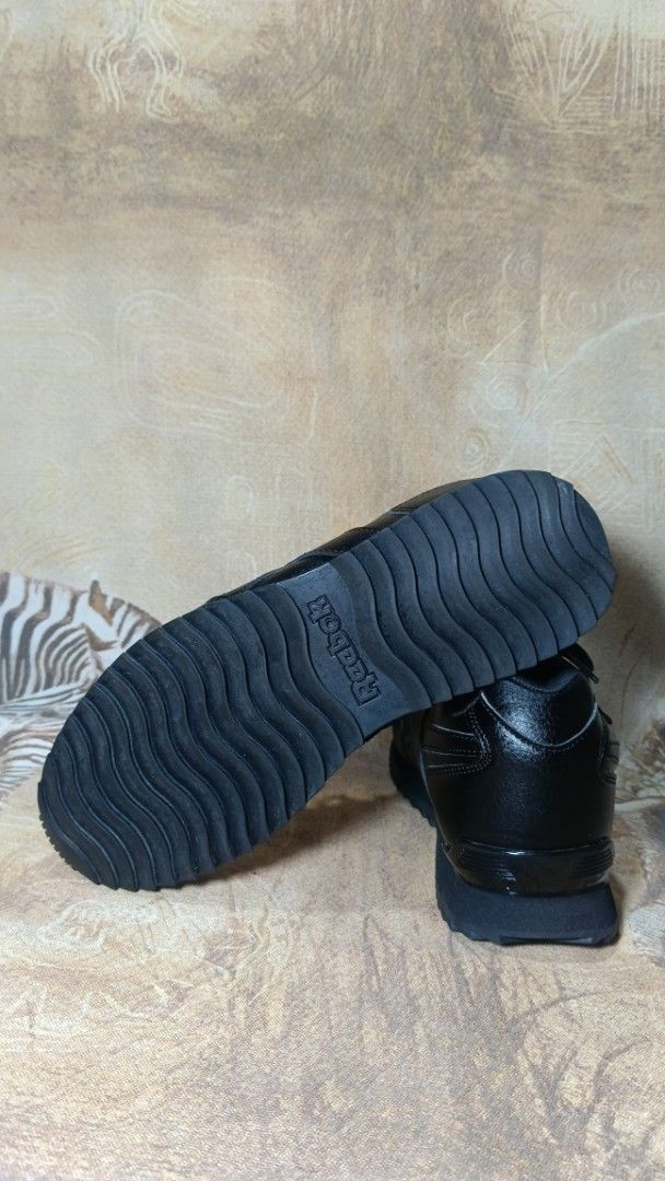 Reebok Black Sneakers Size 38 (Category: Sneakers) located in Cavite. Submitted by navias (Listing ID 1470094414, Image 3). Description: - Brand: Reebok - Color: All Black - Material: Synthetic leather - Style: Classic low-top with lace-up closure and durable rubber sole - Size: US 6 / UK 5.5 / EUR 38 / CM 24.5 - Perfect versatile everyday sneakers Transaction Details: -via immediate same-day courier shipping (Lalamove/Grab/LBC/Jnt).(Buyer handle