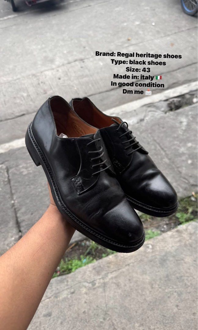 Regal heritage black shoes (Category: Dress Shoes) located in Koronadal. Submitted by johnapolen99551 (Listing ID 1470070977, Image 1). Description: In good condition Ship nationwide .