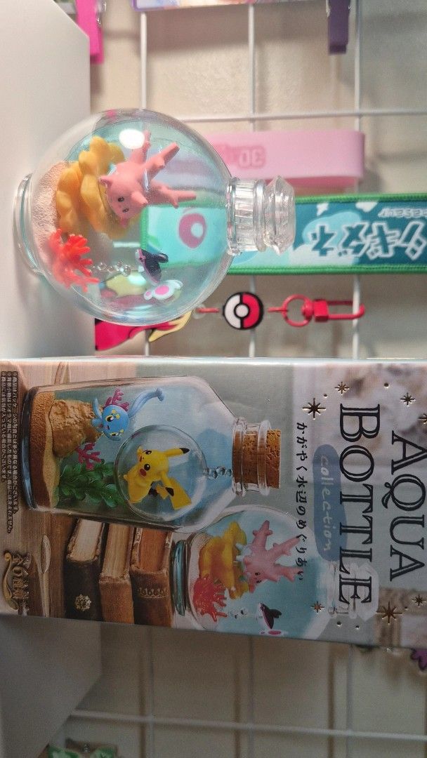 Re-ment Pokemon Aqua Bottle Corsola (Category: Designer & Blind Box Toys) located in Makati City. Submitted by 24thfaham (Listing ID 1470086338, Image 3). Description: - Slightly used - Stored in an acrylic case - With original box - Shipping shouldered by buyer - Meet up in Makati.