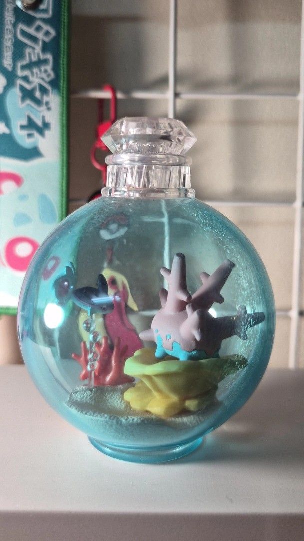 Re-ment Pokemon Aqua Bottle Corsola (Category: Designer & Blind Box Toys) located in Makati City. Submitted by 24thfaham (Listing ID 1470086338, Image 2). Description: - Slightly used - Stored in an acrylic case - With original box - Shipping shouldered by buyer - Meet up in Makati.
