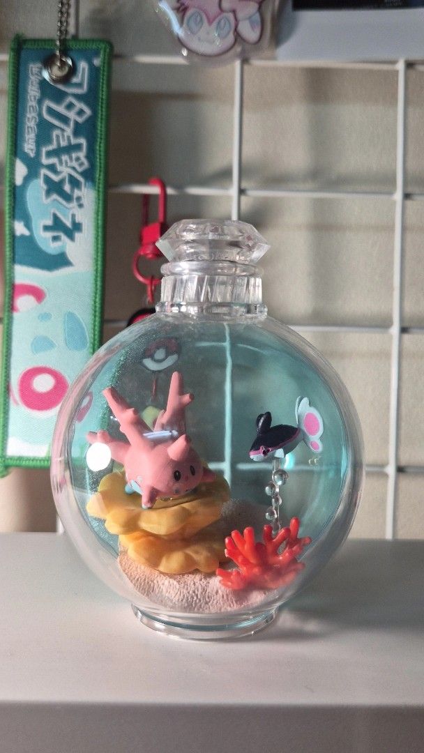 Re-ment Pokemon Aqua Bottle Corsola (Category: Designer & Blind Box Toys) located in Makati City. Submitted by 24thfaham (Listing ID 1470086338, Image 1). Description: - Slightly used - Stored in an acrylic case - With original box - Shipping shouldered by buyer - Meet up in Makati.