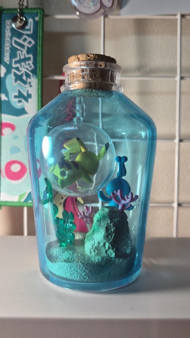 Re-ment Pokemon Aqua Bottle Manaphy (Category: Designer & Blind Box Toys) located in Makati City. Submitted by 24thfaham (Listing ID 1470085763, Image 2). Description: - Slightly used - Stored in an acrylic case - With original box - Shipping shouldered by buyer - Meet up in Makati.