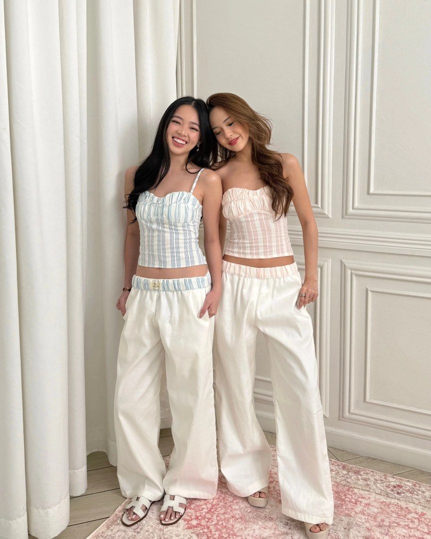 [RENT] Isa the Label Everyday Set in Pink (Category: Sets or Coordinates) located in Quezon City. Submitted by youngtiger.6616e6 (Listing ID 1469968178, Image 1). Description: ୨୧ the everyday set for rent ♡ your effortless, presko fit for the philippine weather! 𐙚 a matching set made with 100% cotton stripes and 100% linen for a lightweight, breathable & comfy feel. perfect for everyday wear, summer dates, and cute ootds! 🎀 ♡ available colors: 
