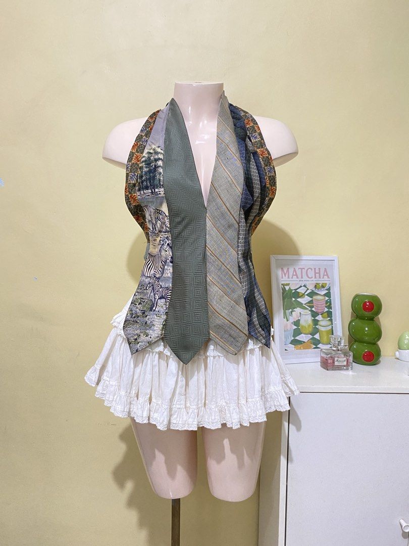 REWORKED NECKTIE HALTER TOP (Category: Others Tops) located in Dasmarinas. Submitted by hannah.oakph (Listing ID 1469954817, Image 1). Description: one of a kind!.