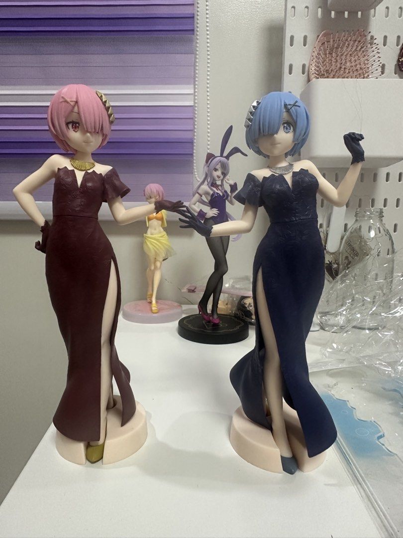 Re:Zero Rem & Ram Dress Version Figures (Category: Figurines & Statues) located in Manila. Submitted by silentfire.54ea36 (Listing ID 1470115126, Image 1). Description: 750 set.