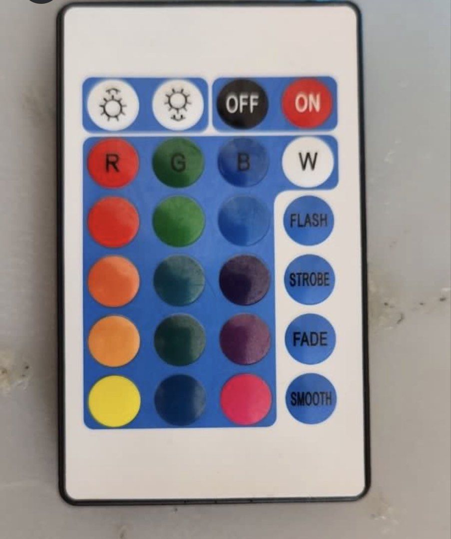 RGB LED Strip Light Reel with Remote Control, Furniture & Home Living ...