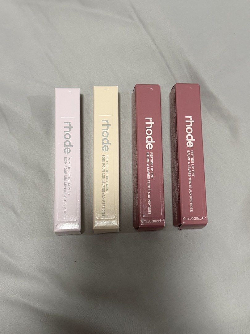 Rhode Peptide Lip Tint and Lip Treatment (Category: Makeup) located in San Juan City. Submitted by marieljsj (Listing ID 1470117493, Image 3). Description: - 100% original - sealed & never been opened - bought from sephora US PEPTIDE LIP TINT available in: Salty Tan (2pcs) PEPTIDE LIP TREATMENT available in: Watermelon Slice (1), Salted Caramel (1) ₱1,750 each.