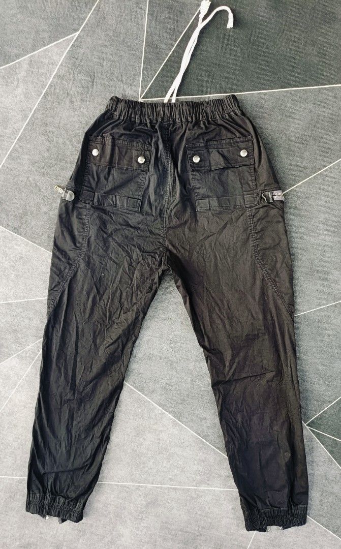 Rick Owens Bauhaus Cargo Pants (Category: Jeans) located in Cebu City. Submitted by renzecamingay (Listing ID 1469955611, Image 3). Description: Rick Owens Bauhaus Cargo Pants Excellent Condition Medium fit Waist 24/32 Length 40 2500 Plus ship Only Thank you and GOD bless ☺️.