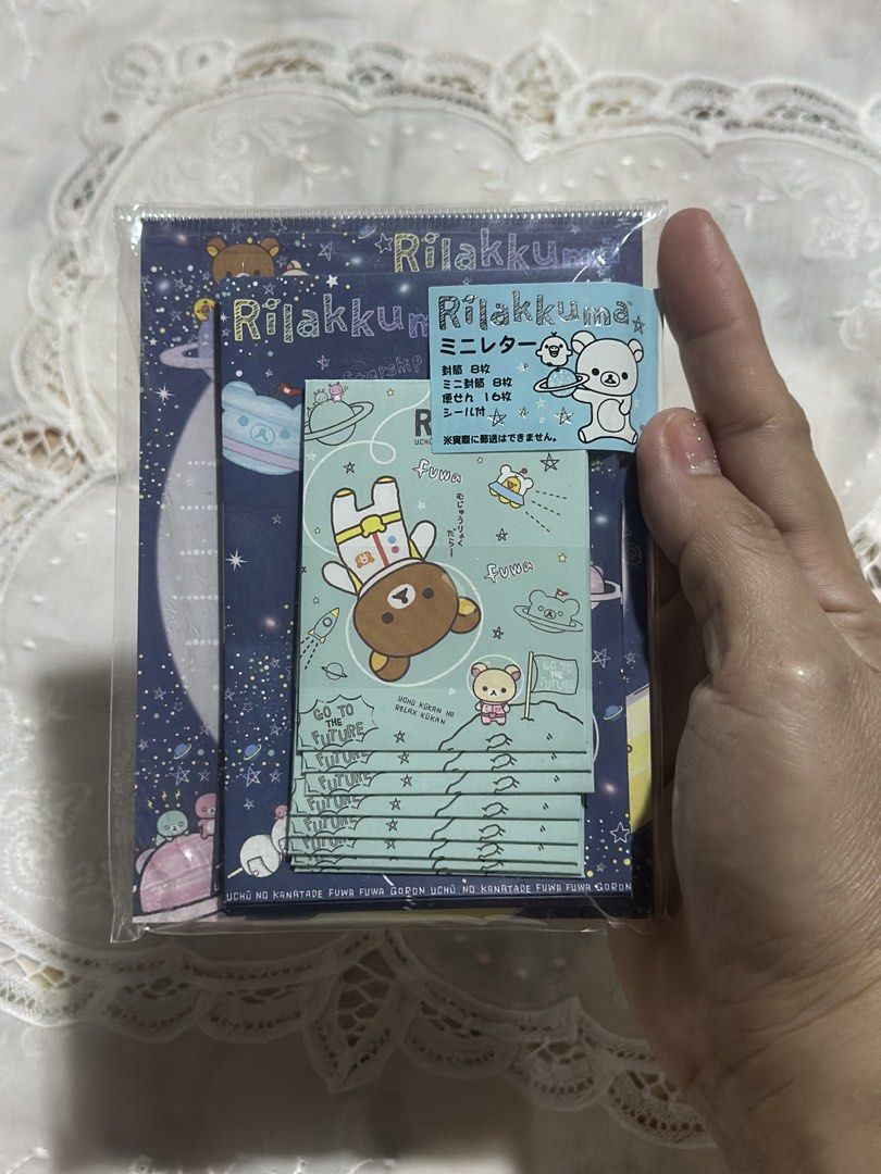 San-X Rilakkuma Mini Letter Set (Category: Vintage Collectibles) located in Davao. Submitted by favoritepreloved (Listing ID 1470116633, Image 3). Description: 💜 Price per pack.