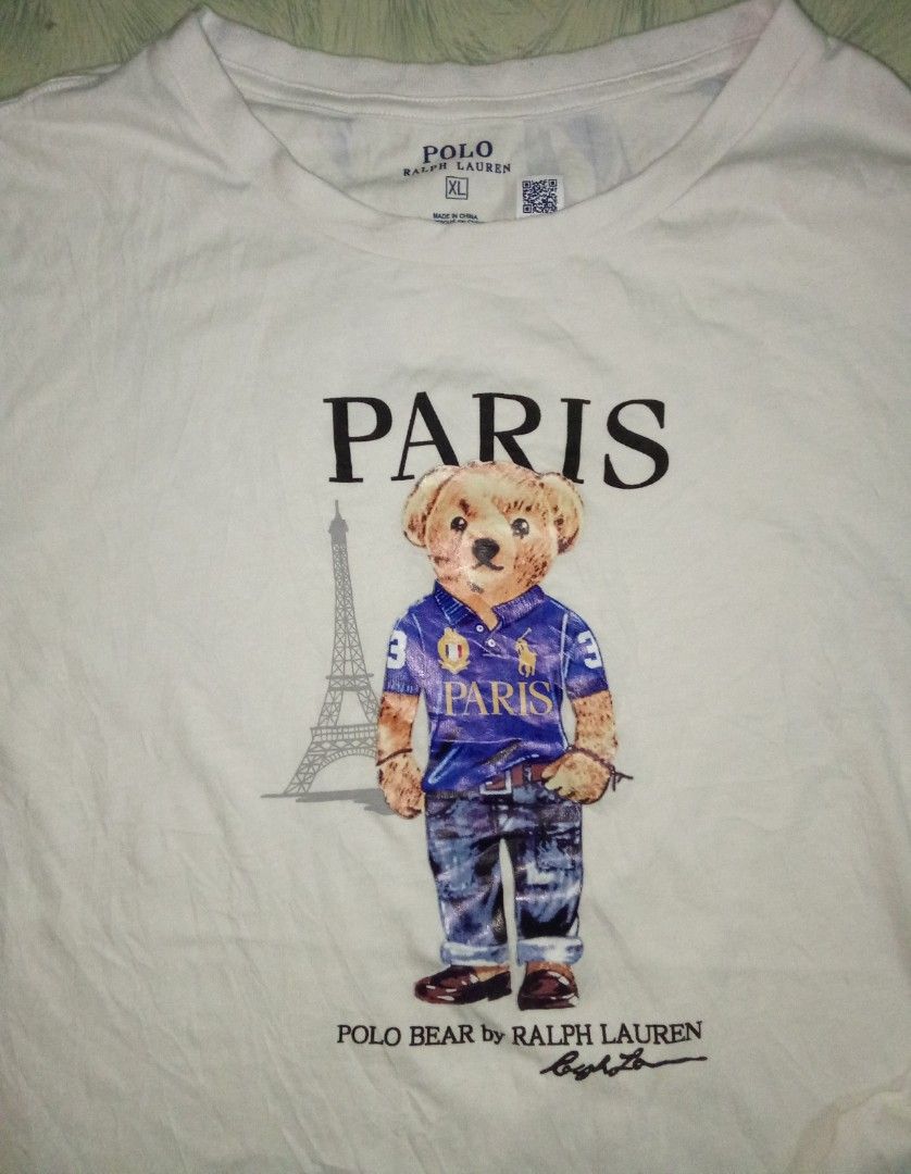 RL bear Long sleeve (Category: Longsleeves) located in Manila. Submitted by oddhorse_38124c (Listing ID 1470082384, Image 2). Description: RL bear Long sleeve as new condition, issue Washable stains 10 color rate dimes 19x27.