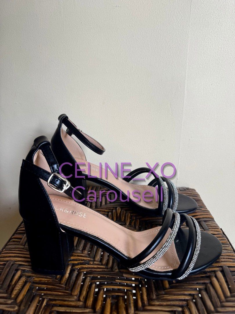 Rock&Rose Black Block Heels (Category: Heels) located in Binangonan. Submitted by celine_xo (Listing ID 1469833544, Image 2). Description: ✨ Never been used because I have other shoes in rotation. ✅ Stored properly ✅ Bought at SM Department Store, Marikina brand ✅ Comes with original box and dust bags Feel free to PM me if you have any questions. 😊.