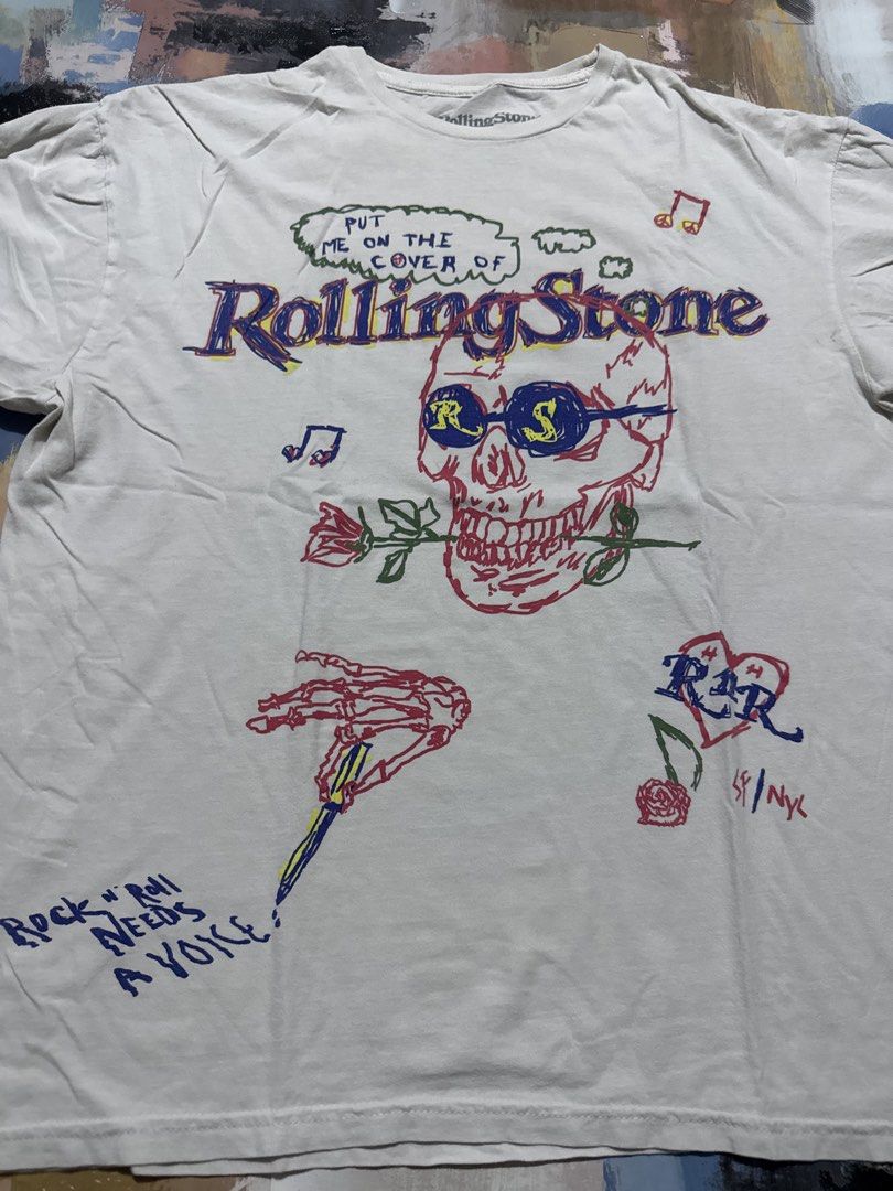 Rolling stones (Category: Tshirts & Polo Shirts ) located in Las Pinas. Submitted by thrftmnl. (Listing ID 1469965319, Image 2). Description: Rolling stones Size: Small on tag ( fits Large) Dimes Width: 23 Length: 27 Issue: .