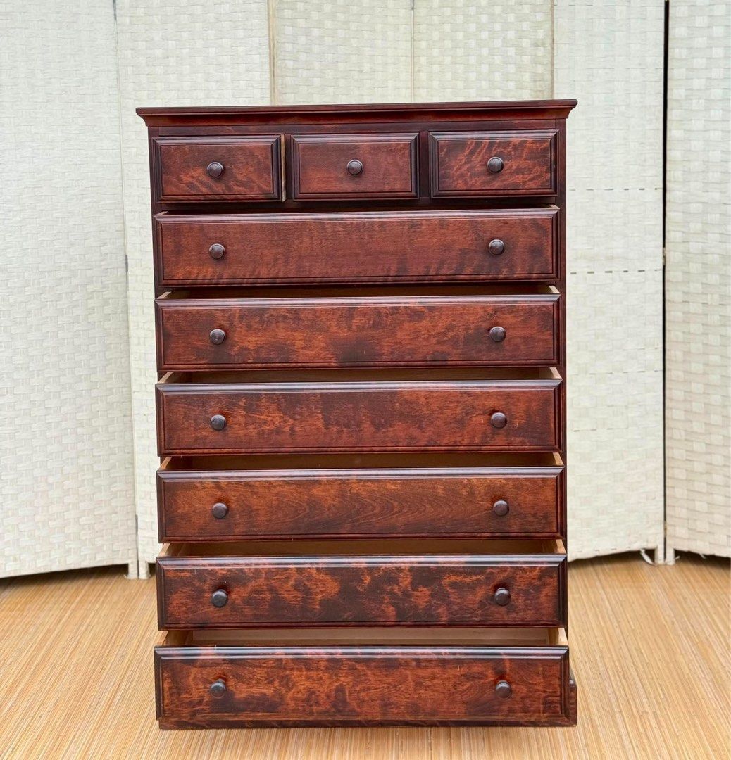 Rosewood Chest Drawer (Category: Shelves, Cabinets & Racks) located in Manila. Submitted by justinlei.103 (Listing ID 1470069171, Image 1). Description: JAPAN SURPLUS ROSEWOOD CHEST DRAWER IN GOOD CONDITION SIZE: 52.5H x 35.5L x 17.5W inches.