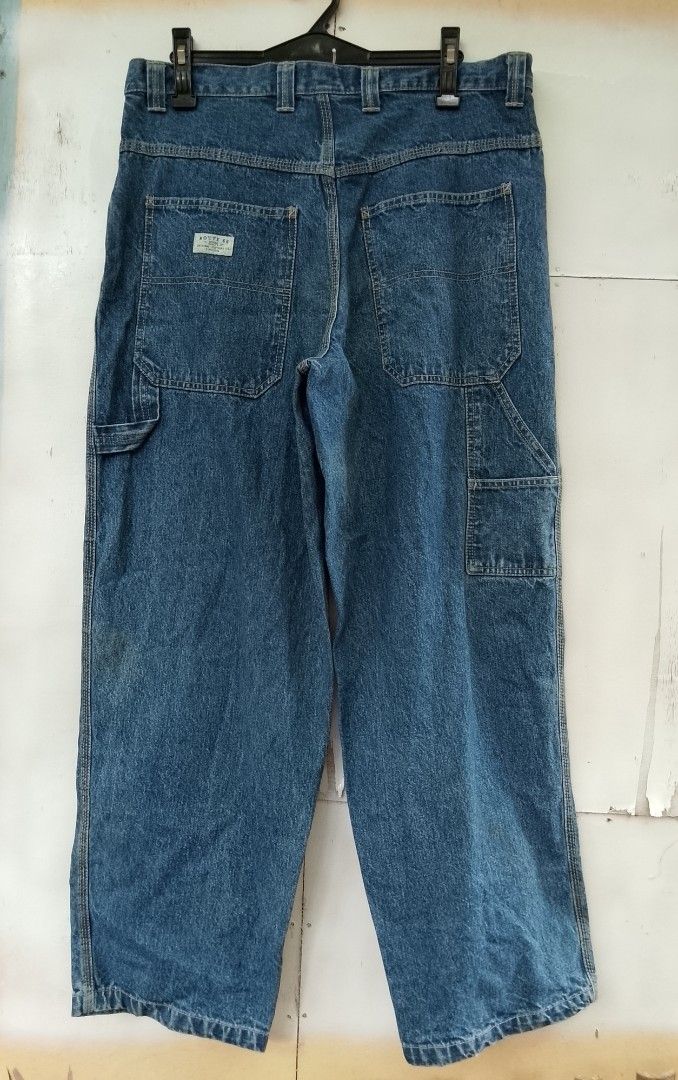 Route 66 Carpenter Jeans Blue Size 36x30 (Category: Jeans) located in Bantayan. Submitted by markjimenez1975557 (Listing ID 1470075553, Image 1). Description: Carpenter pants Excellent Waist 36-38 Length 41 Leg open 9.5 No issue - Brand: Route 66 Original Clothing Company - Style: Classic relaxed fit carpenter jeans / workwear - Color/Wash: Medium wash blue denim - Material: 100% cotton for durability and comfort - Size: 36" waist x 30" inseam - 