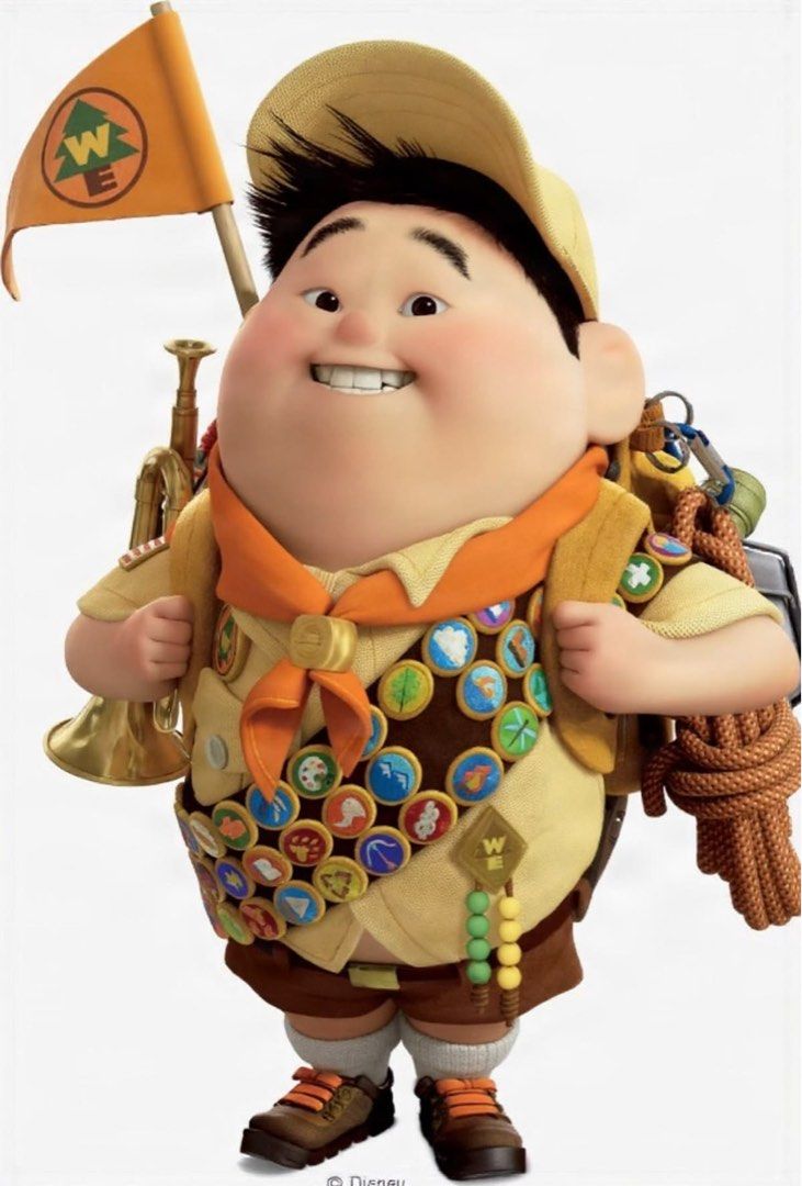 Russell Wilderness Explorer Costume Cosplay Up (Category: Sets & Coordinates) located in Makati City. Submitted by i_declutter.mnl (Listing ID 1470047504, Image 2). Description: DISNEY UP RUSSELL COSTUME HALLOWEEN FOR ADULTS.
