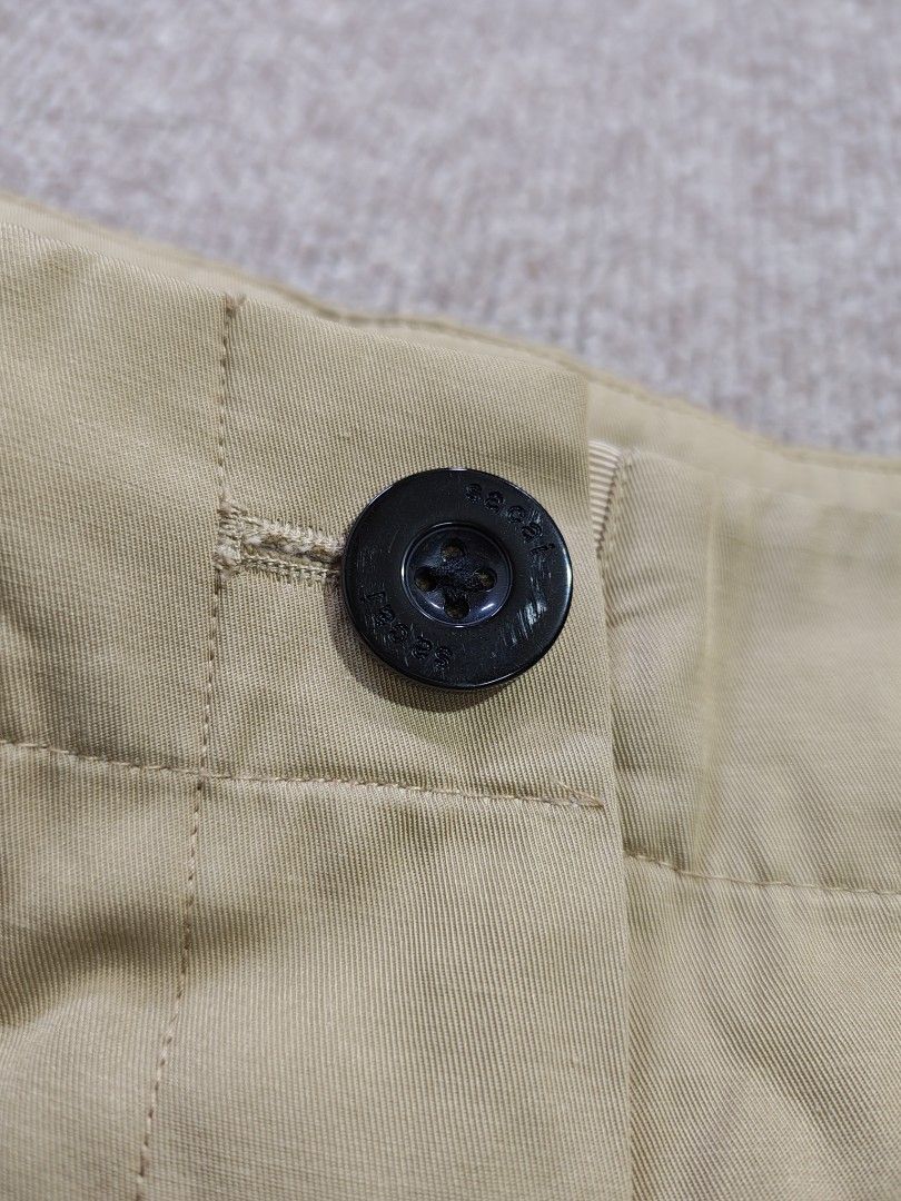 Sacai patchwork shorts (Category: Shorts) located in Apalit. Submitted by _doer (Listing ID 1469970059, Image 3). Description: size 30 23 inches length flaw loose stitch see last pic 3500 or best offer.