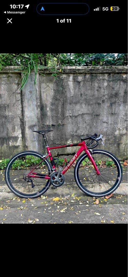 Sagmit Afield size 48 (Category: Bicycles) located in Cavite. Submitted by johnmichaelconde.24 (Listing ID 1469952939, Image 1). Description: Sagmit Afield Frame size 48 Sagmit Afield Carbon Fork Cockpit Uno DropBar size 38 Toseek Full Carbon Seatpost Fizik Arione Full Carbon Saddle Sagmit Seat Clamp Mountainpeak Sealed Bearing Headset Groupset Shimano 105 Sti 5800 11S Shimano 105 RD R7000 11s Shimano Claris FD Shimano Tiagra Crankset Shimano PD 