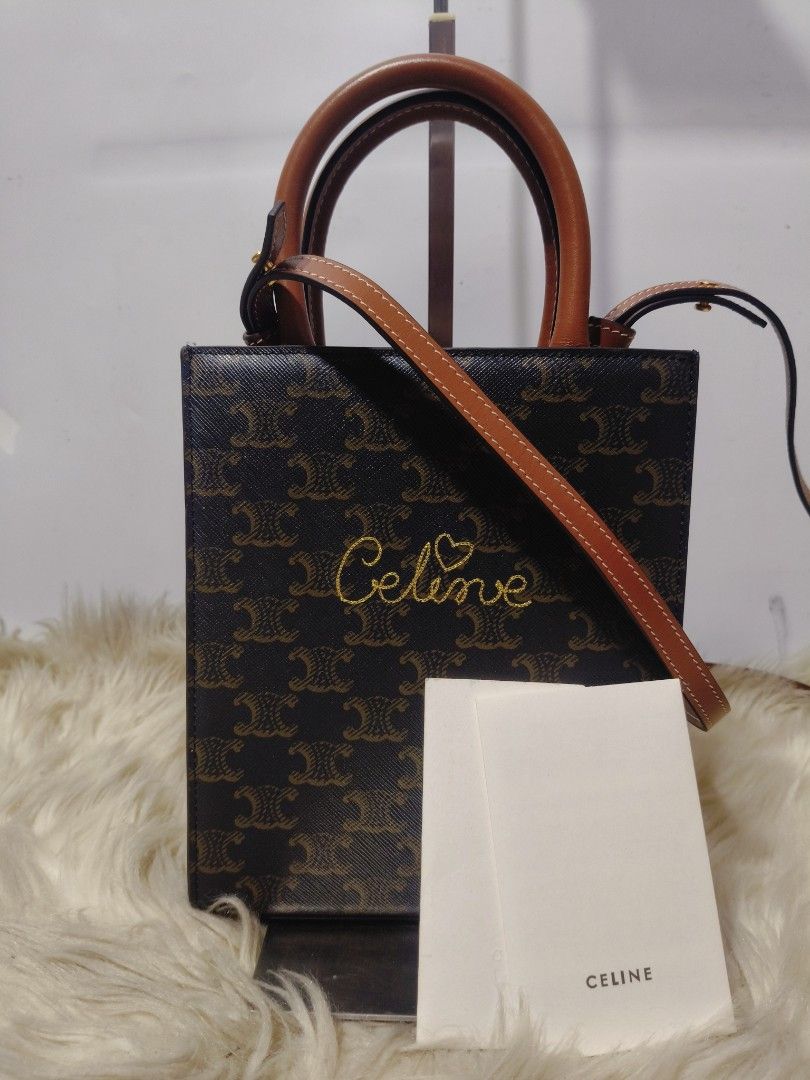 Sale! Céline Triomphe (Category: Shoulder Bags) located in Cabuyao City. Submitted by secondhand.shop.ph (Listing ID 1470122878, Image 1). Description: Sale❗️Sale❗️Sale❗️ CÉLINE almost new coded Small-Medium Genuine leather trim 📌First to pay!.