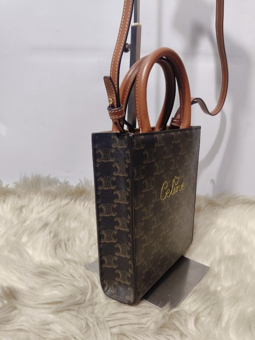 Sale! Céline Triomphe (Category: Shoulder Bags) located in Cabuyao City. Submitted by secondhand.shop.ph (Listing ID 1470122878, Image 3). Description: Sale❗️Sale❗️Sale❗️ CÉLINE almost new coded Small-Medium Genuine leather trim 📌First to pay!.