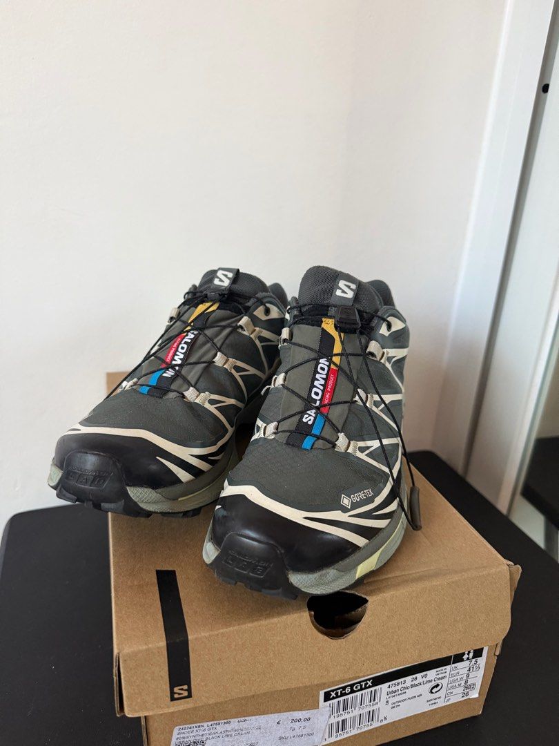 Salomon Xt-6 Goretex "Urban Chic" (Category: Dress Shoes) located in Muntinlupa City. Submitted by itsyaboiii (Listing ID 1470075755, Image 2). Description: Salomon Xt-6 Goretex "Urban Chic" Size 8us mens Complete with box Used (signs of usage only) ₱6,390 .