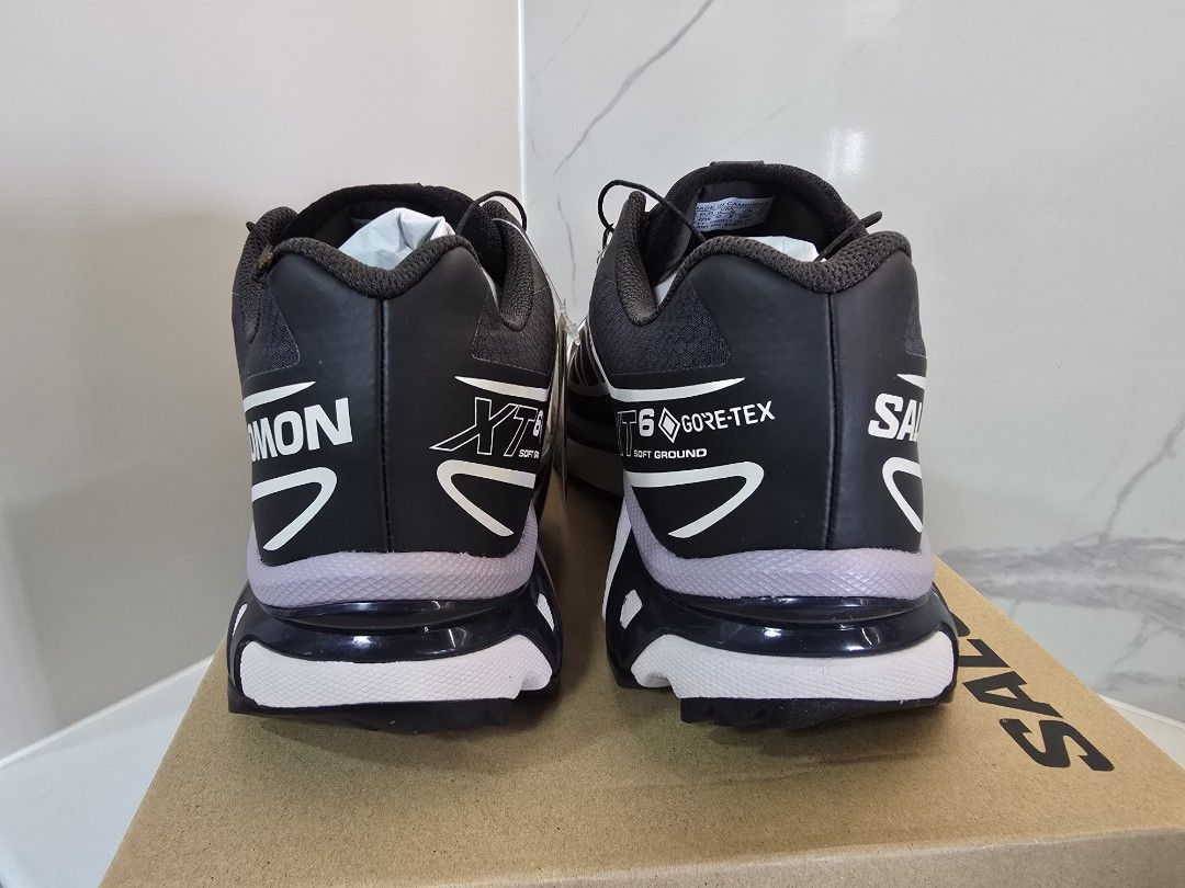 Salomon XT6 GTX Phantom Hushed Violet Nirvana (Category: Sneakers) located in Manila. Submitted by remmyap (Listing ID 1469991274, Image 3). Description: - Model: Salomon XT6 GTX - Condition: Pristine, zero signs of wear on tread and uppers - Inclusions: Original Salomon shoebox included - Key Features: Waterproof Gore-Tex membrane, Quicklace system with multicolor lace loops, chunky cushioned midsole, and Contagrip rubber outsole with Agile Chas