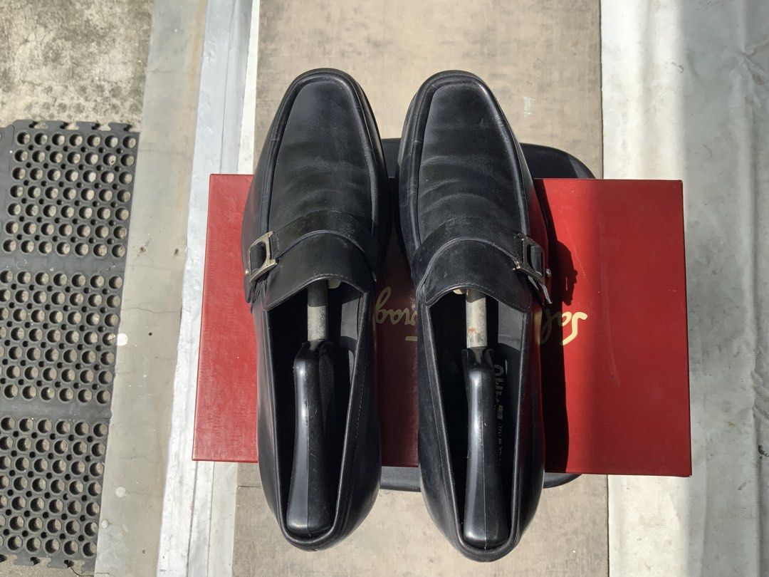 Salvatore Ferragamo Loafers (Category: Dress Shoes) located in Makati City. Submitted by imagineinc. (Listing ID 1469984382, Image 3). Description: - Salvatore Ferragamo - Model: Corsica Loafers - Stored for so long, rubber sole chipping replaced to leather - Classic Black - Purchased in Duty Free KL, Malaysia July 2003 - Premium calf leather with rubber leather soles - Slip-on style featuring a stylish buckle strap across the front - Durable con