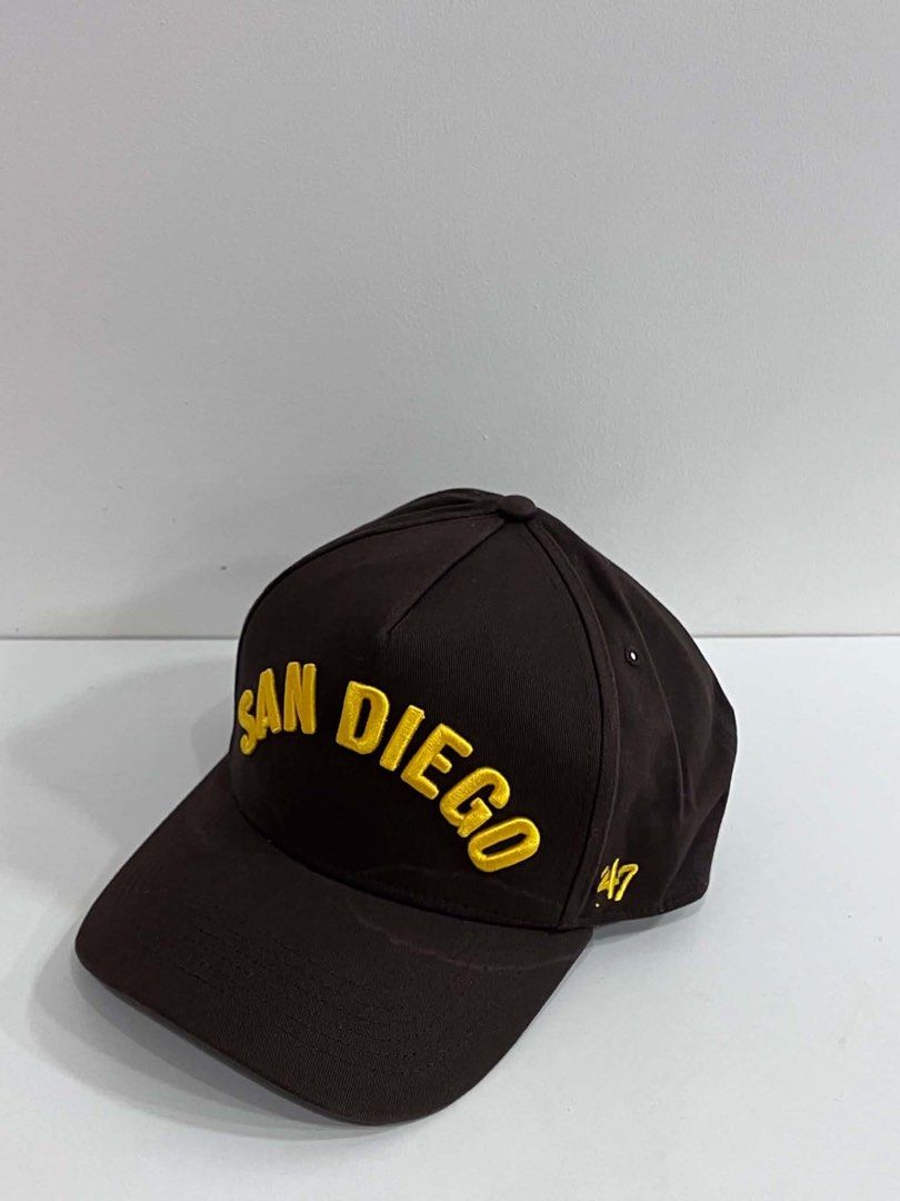 San Diego Padres ‘47 Arched Hitch (Snapback) (Category: Caps & Hats) located in Puerto Princesa. Submitted by paradise5300 (Listing ID 1470021661, Image 2). Description: San Diego Padres ‘47 Arched Hitch (Snapback) Tagged Size: One Size Fits All Dimensions inches length: — inches width: — Condition: Excellent Color rate: 10 Flaws: Needs cleaning 1,300 shipping fee is not yet included..